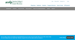 Desktop Screenshot of careercenter.acofp.org